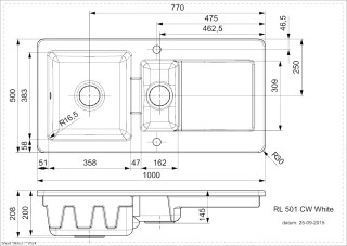 RL501CW 17 Line Drawing